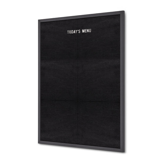 Letterbord Zwart 60 x 80 cm met Zwart Houten Frame