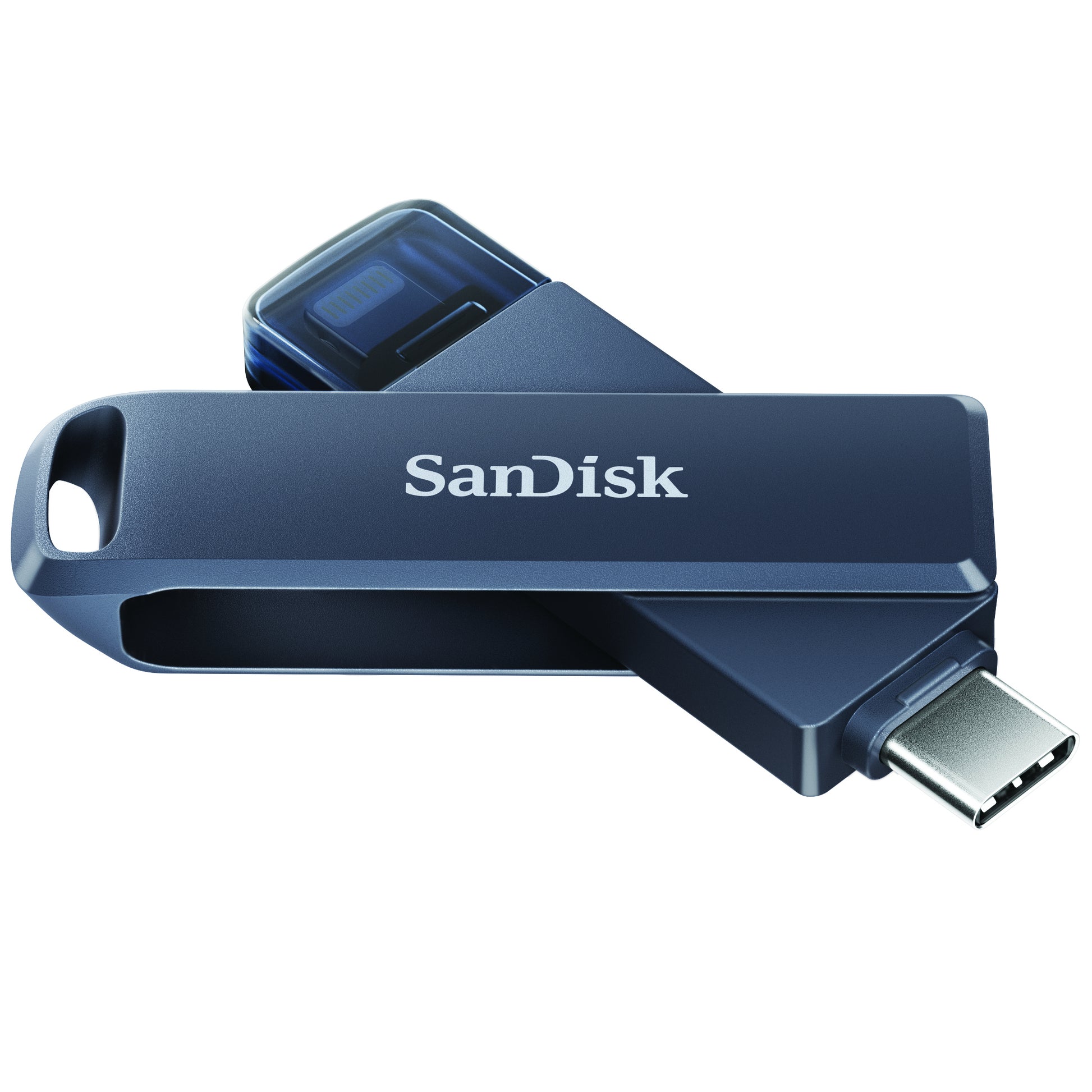 SanDisk Phone Drive 128GB Lightning en USB-C blauw - 3