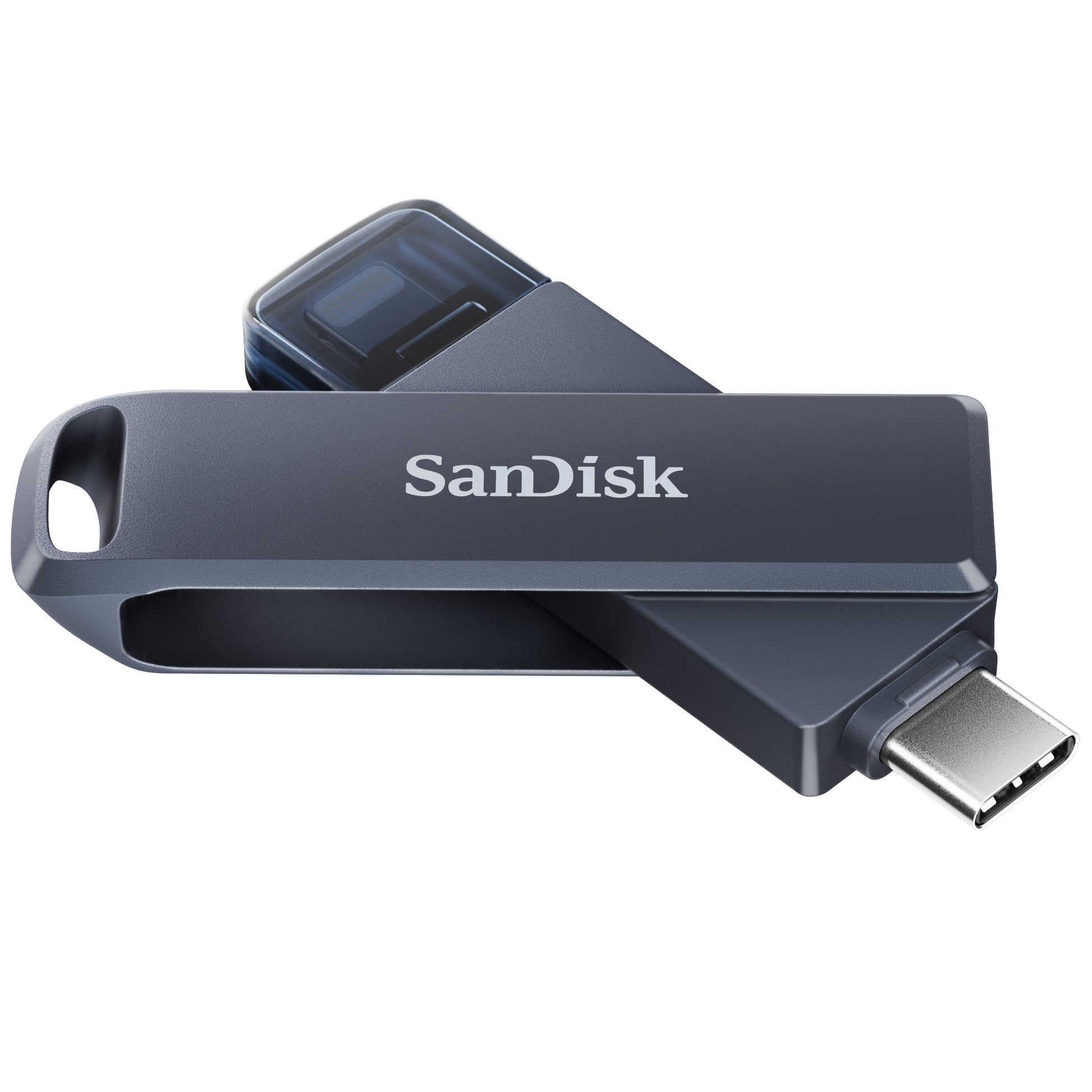 SanDisk Phone Drive 256GB Lightning en USB-C blauw - 3