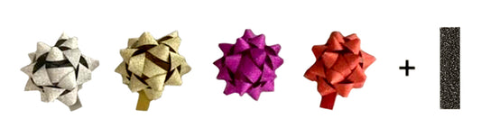Rozetten Assorti Glitter 50mm voor decoratie