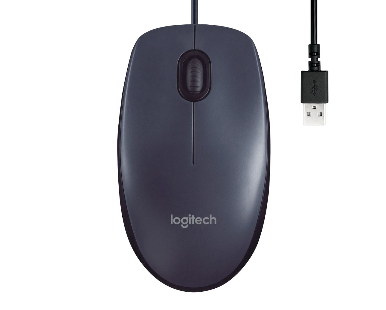 Logitech USB B100 Zwart Bedrade Muis voor Recht- en Linkshandigen