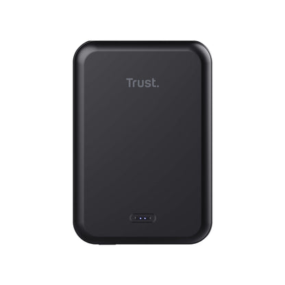 Trust Magnetic draadloze powerbank 5000mAh zwart, inclusief USB-C kabel