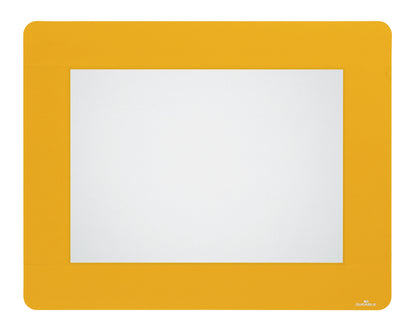 Vloersticker met verwijderbare kader voor A4-formaat, geel