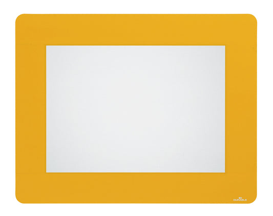 Vloersticker met verwijderbare kader voor A4-formaat, geel