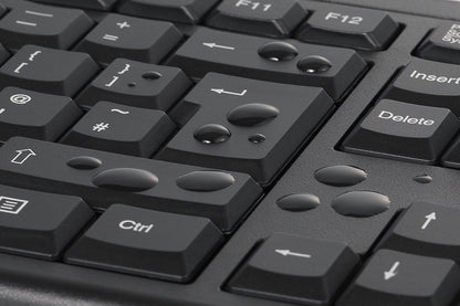Kensington EQ KM150 draadloze QWERTY toetsenbord + muis set, 63% PCR plastic - 3