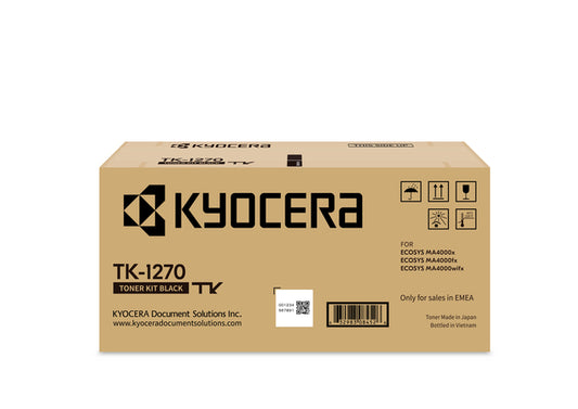 Kyocera TK-1270 Zwart Toner Cartridge - 10.000 Pagina’s