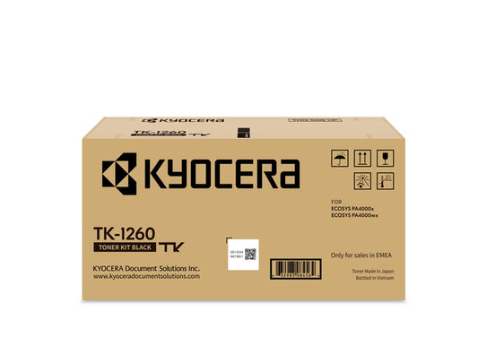 Kyocera TK-1260 Zwart Toner Cartridge - 10.000 Pagina’s