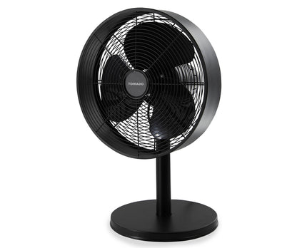 Tafelventilator Tomado met diameter 35 cm en retro design zwart