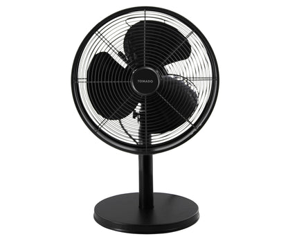 Tafelventilator Tomado met diameter 35 cm en retro design zwart - 2