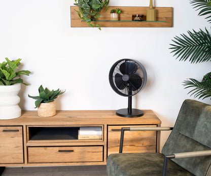 Tafelventilator Tomado met diameter 35 cm en retro design zwart - 7