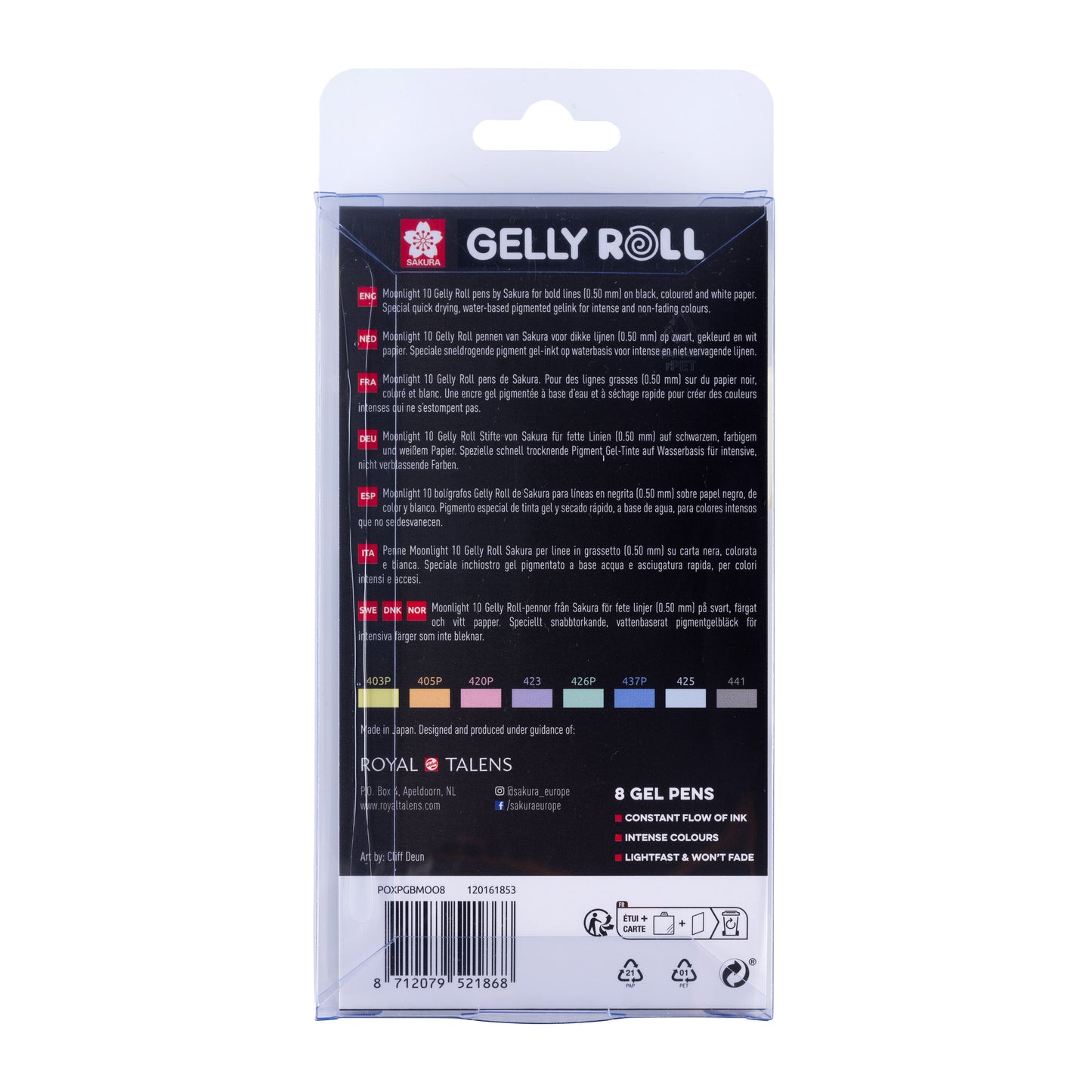 Sakura Gelly Roll Moonlight Pastel Set, 8 kleuren, 1,0 mm - 3