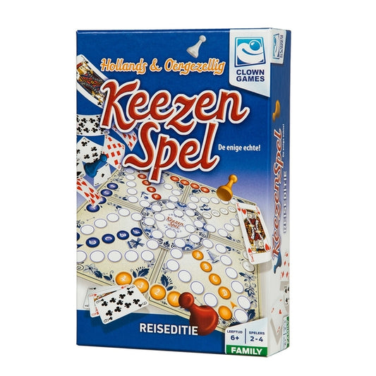 Keezen Clown Reiseditie voor 2-4 Spelers