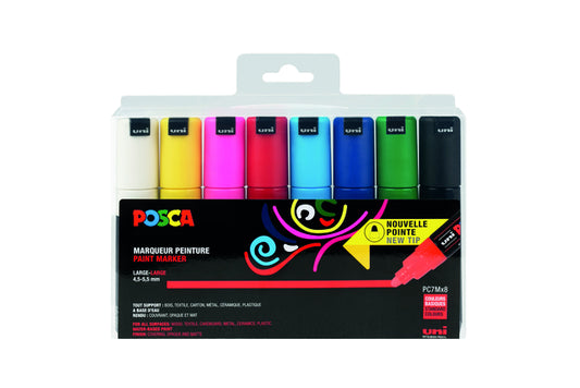 Posca PC7M B Verfstift Set 8 Assortiment