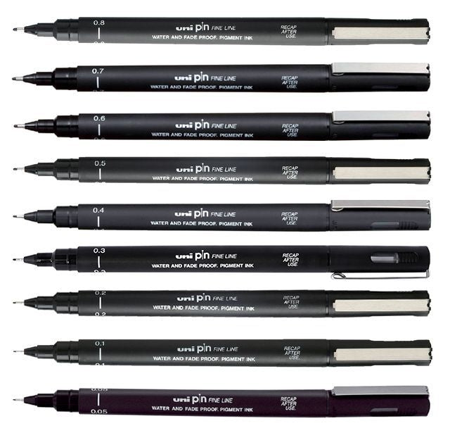 Fineliner Uni-ball Pin Musthave Handlettering assortiment