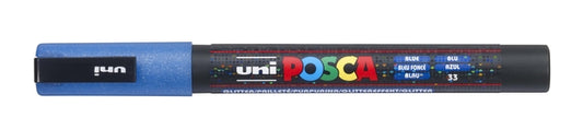 Posca PC3M Filtstift Donkerblauw Glitter