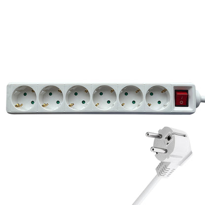 Stekkerdoos BRASQ 6-voudig met 3m kabel wit - 4