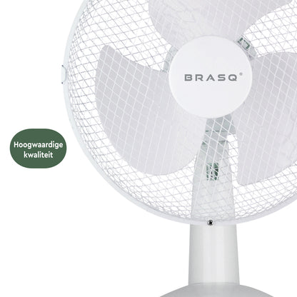 Tafelventilator BrasQ F400 met 30cm diameter wit - 5