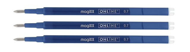 Online Magixx Gelvulling 0,7mm Blauw, Set van 3 - 2