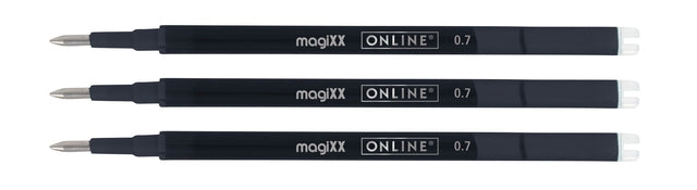 Online Magixx Gelvulling 0,7mm Zwart, Set van 3 - 2