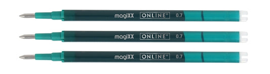 Online Magixx Gelvulling 0,7mm Turquoise, Set van 3 - 2