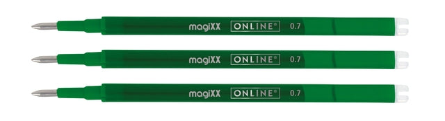 Online Magixx Gelvulling 0,7mm Groene Set van 3 - 2