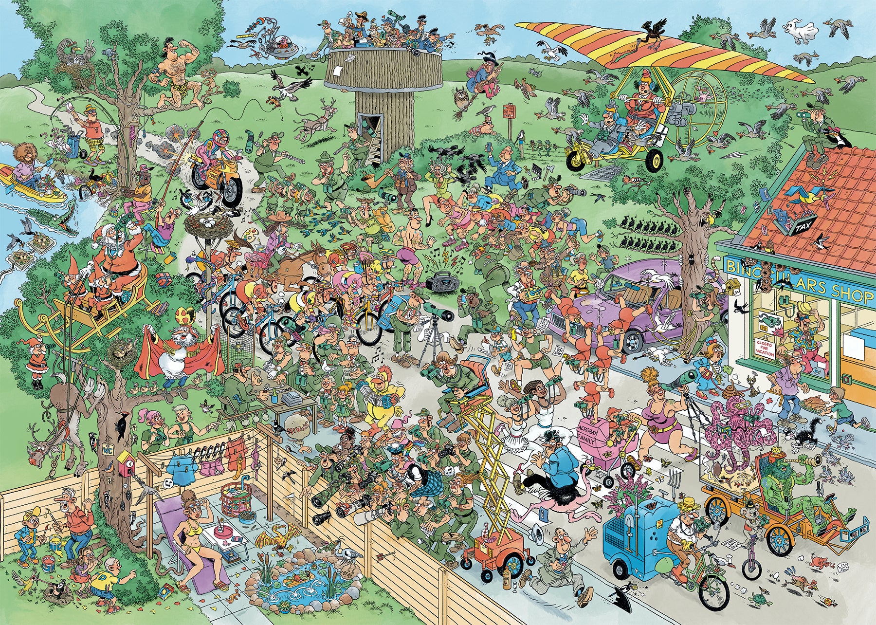 JvH De Grote Vogelkijkdag Puzzel 1000 stukjes – Vogels en humor - 2