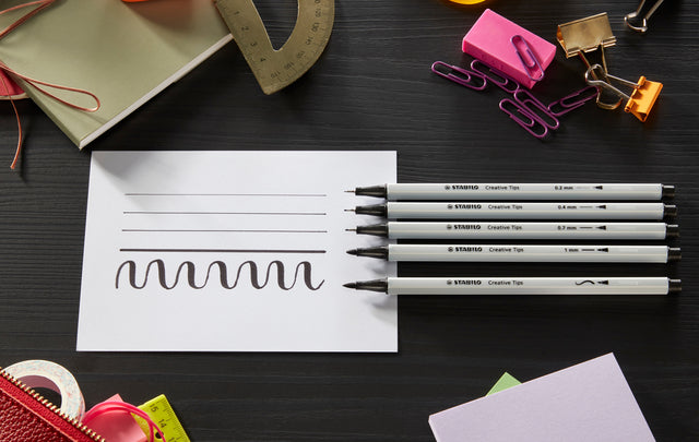 Creative Tips Stabilo Arty ass tips 10 stuks zwart/gs - 2