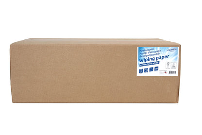 Cleaninq mini poetsrol, 1-laags, 20cm x 120m, wit, 12 stuks - 3