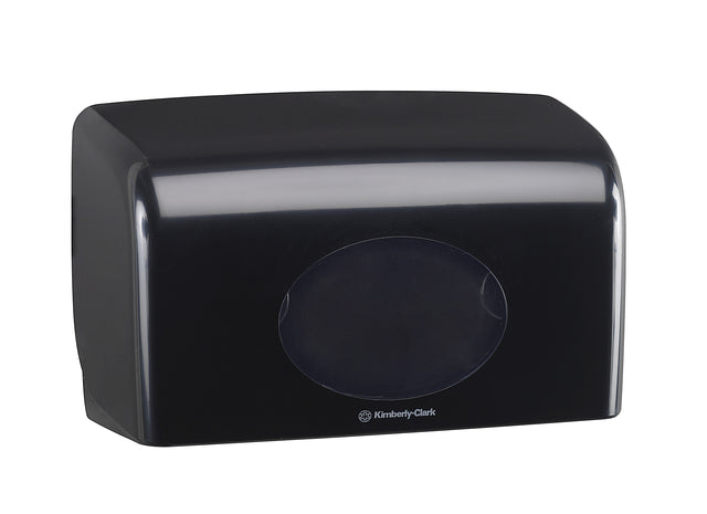 Toiletpapierdispenser Aquarius Duo zwart voor 2 rollen - 2