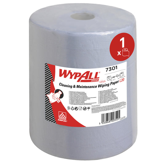 Poetsrol WypAll L20 325mmx190m 500 vellen Blauw