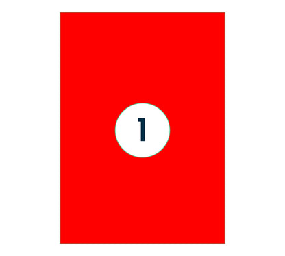 Rillprint Fluorrood 210x297mm Etiketten, 100st - 3