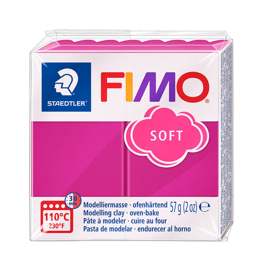 Fimo Soft Boetseerklei 57g - Framboos
