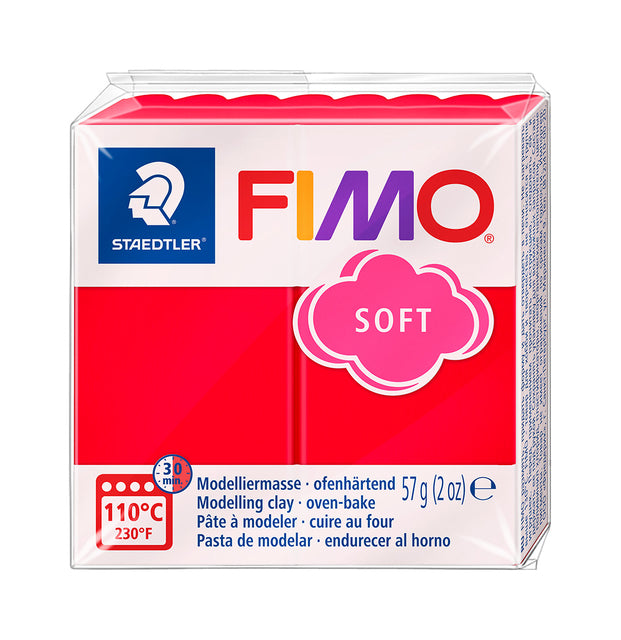 Fimo Soft Boetseerklei 57 g – Indisch Rood
