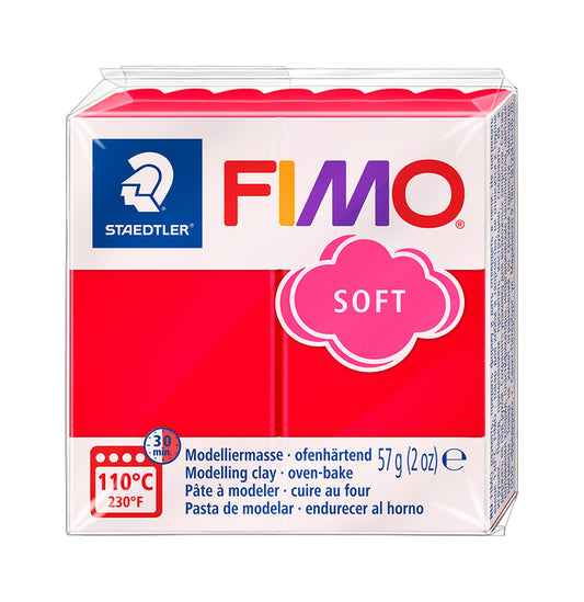 Fimo Soft Boetseerklei 57 g – Indisch Rood