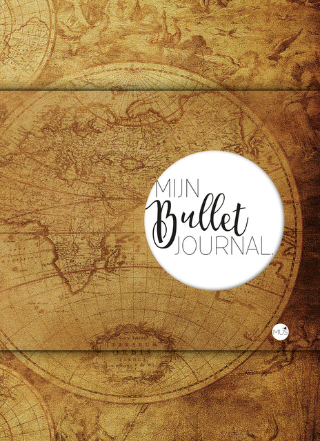 Bullet Journal Wereldkaart Dots 240 Pagina’s