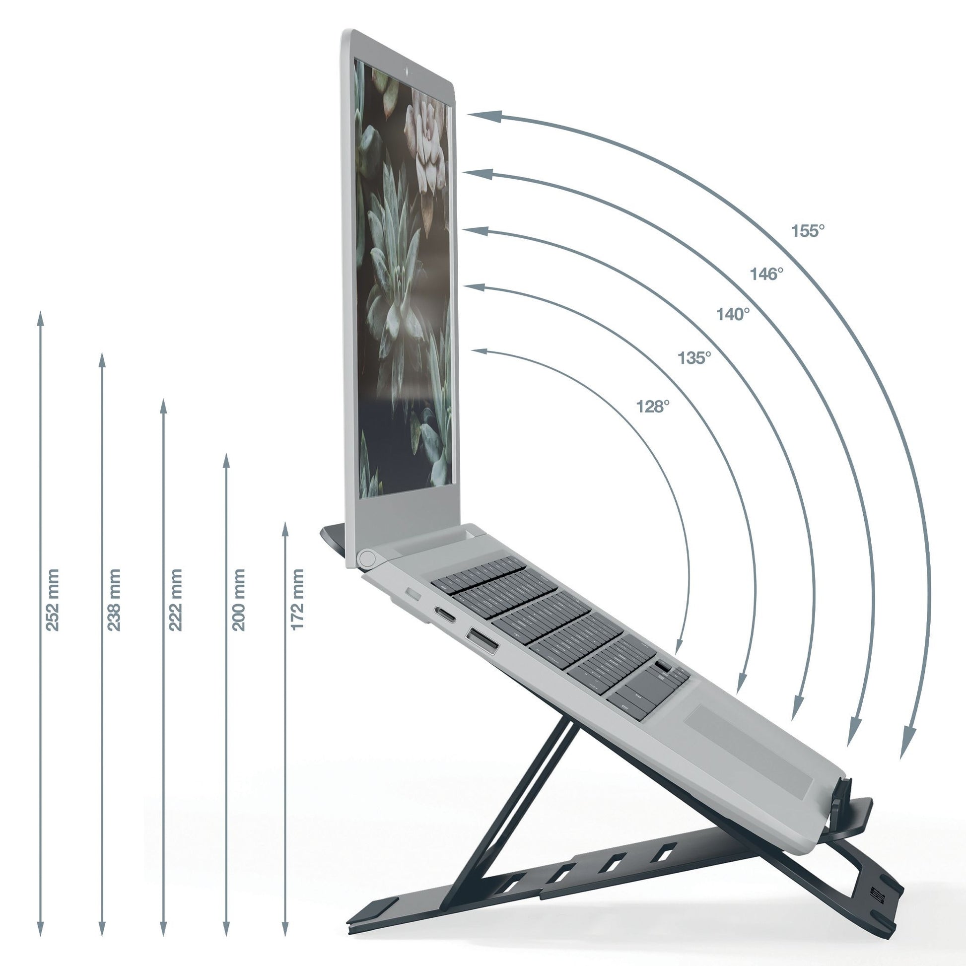 Laptopstandaard Leitz Ergo Aluminium Verstelbaar