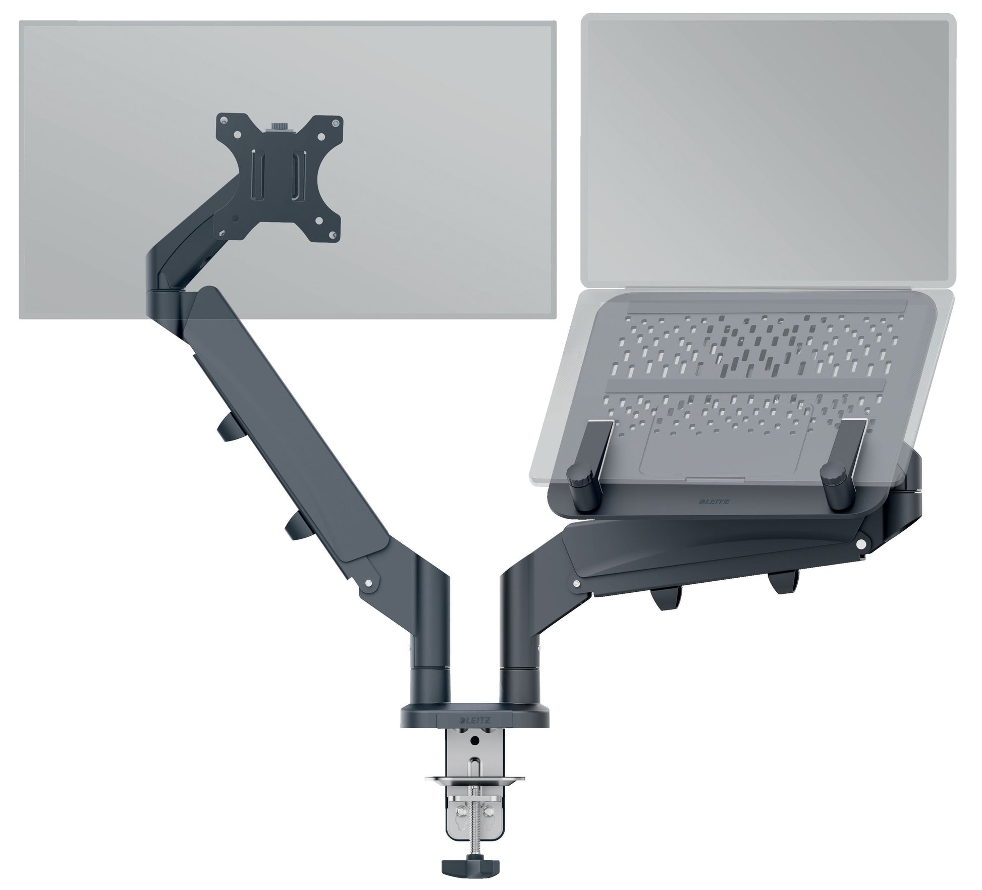 Dubbele Monitor- en Laptoparm Leitz Ergo voor ergonomisch werken - 3