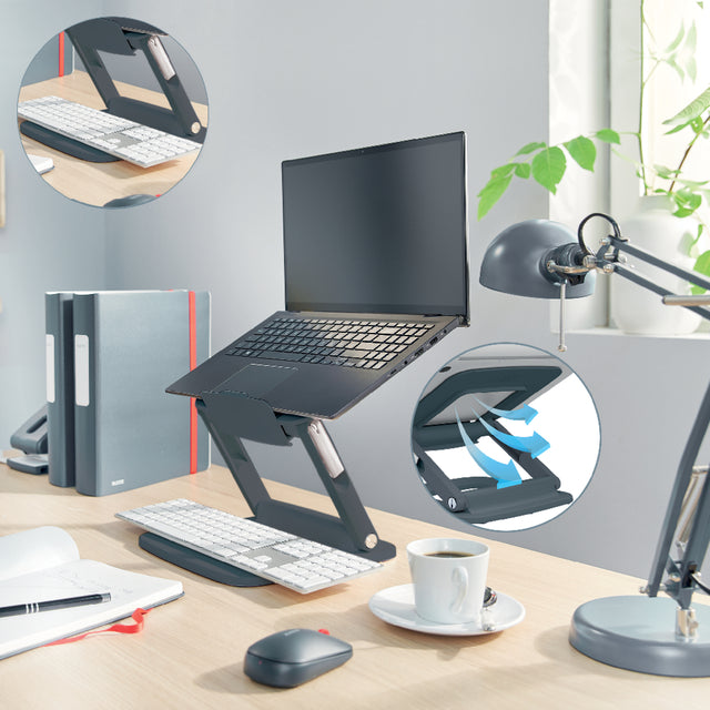 Leitz Ergo Multi-hoek Laptopverhoger, verstelbaar, van gerecycled plastic - 4