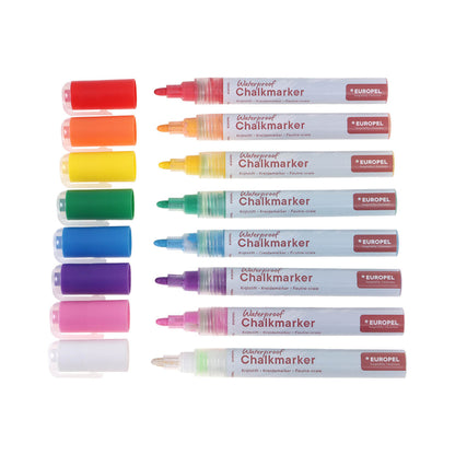 Krijtstift Europel watervast 3-6mm, set van 8 kleuren - 4