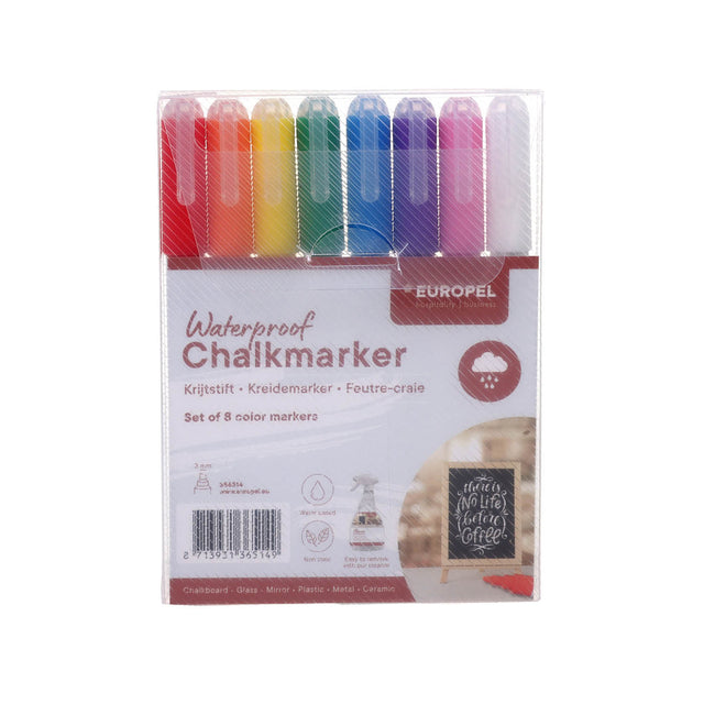 Krijtstift Europel Watervast 1-3mm Assortiment 8 Stuks - 2