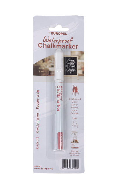 Krijtstift Europel watervast 1-3mm, wit