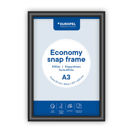 Kliklijst Europel Economy A3 zwart