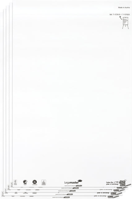 Flipoverpapier ECO blanco 20 vellen per blok inclusief markers - 2