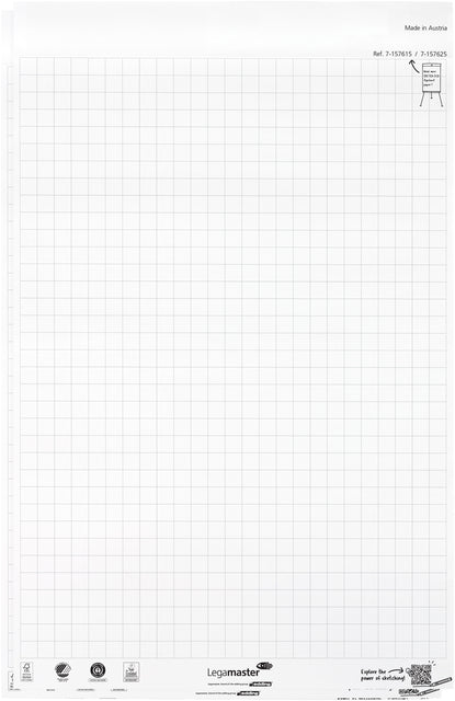 Flipoverpapier ECO raster 2x50 vellen inclusief markers - 2