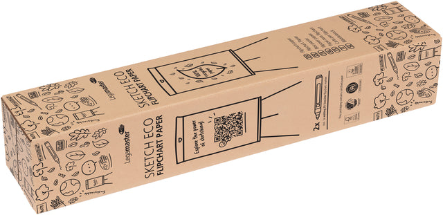 Flipoverpapier ECO raster 2x50 vellen inclusief markers - 5