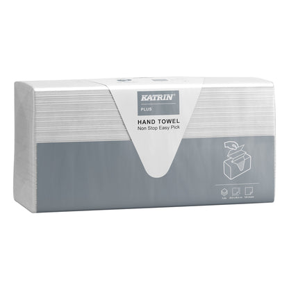 Katrin Plus Z-vouw Handdoek, 3-laags, 20,3x25,5cm, wit