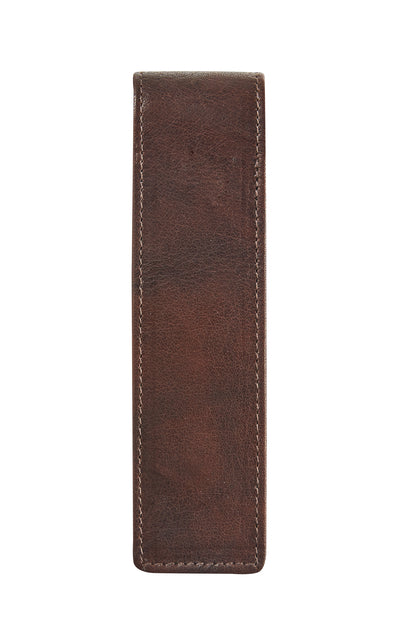 Maverick Rough Gear Leder etui voor 2 pennen, bruin - 3