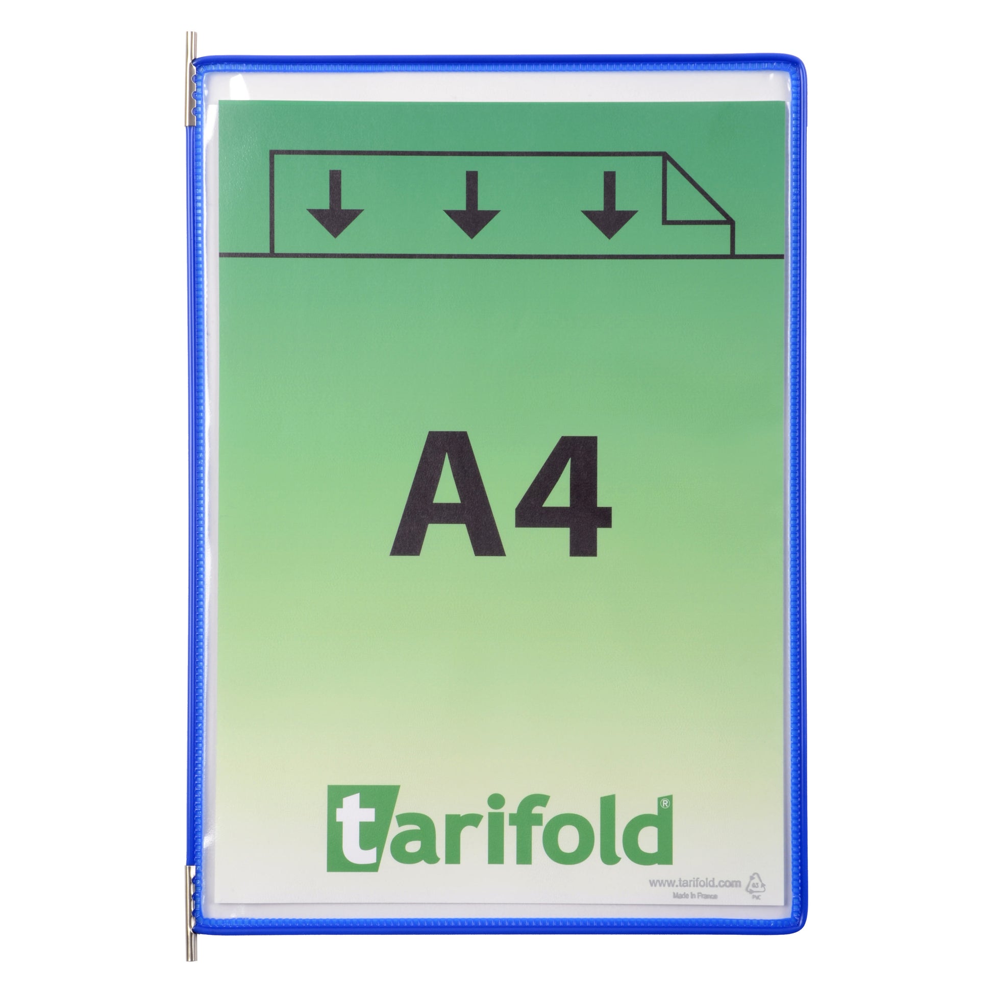 Zichtpaneel Tarifold A4 verticaal blauw 10 stuks - 2