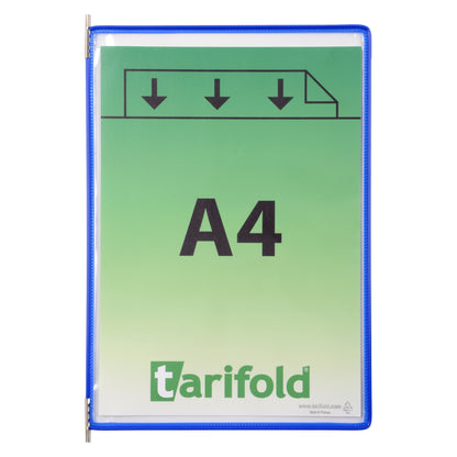Zichtpaneel Tarifold A4 verticaal blauw 10 stuks - 2