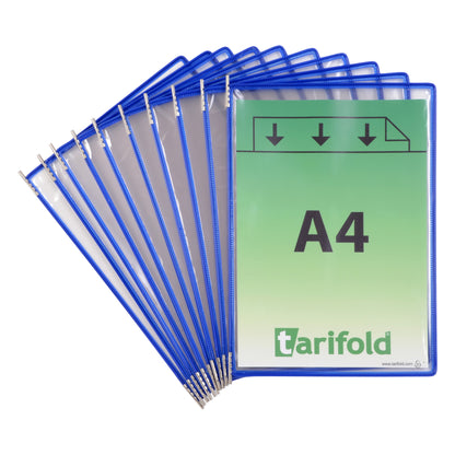 Zichtpaneel Tarifold A4 verticaal blauw 10 stuks - 3